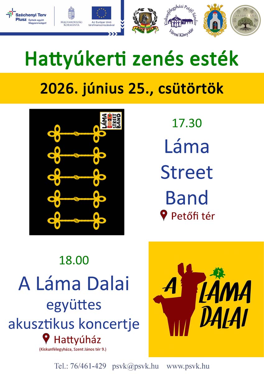Hattyúkerti zenés esték