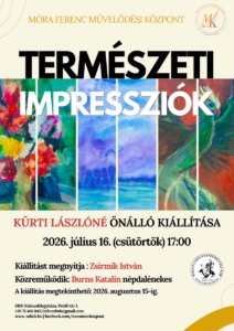 Kürti Lászlóné „Természeti impressziók” című kiállításmegnyitója