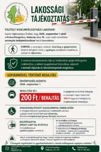 Lakossági tájékoztatás sorompó