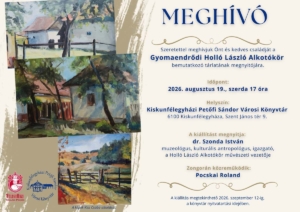 Gyomaendrődi Holló László Alkotókör kiáll. meghívó