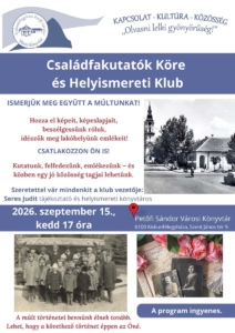 Családfakutatók Köre és Helyismereti Klub