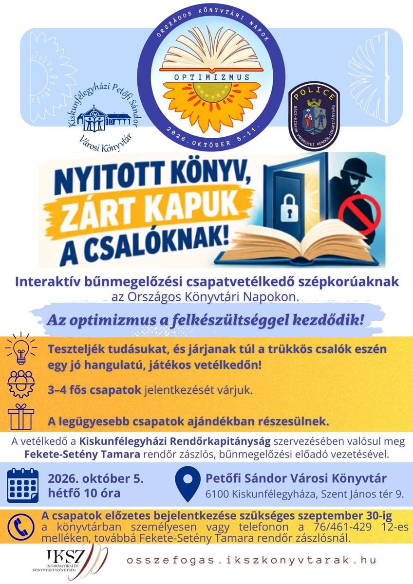 Nyitott könyv, zárt kapuk a csalóknak