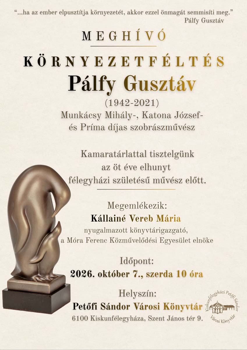 Pálfy Gusztáv Környezetféltés című emlékkiállításának megnyitója