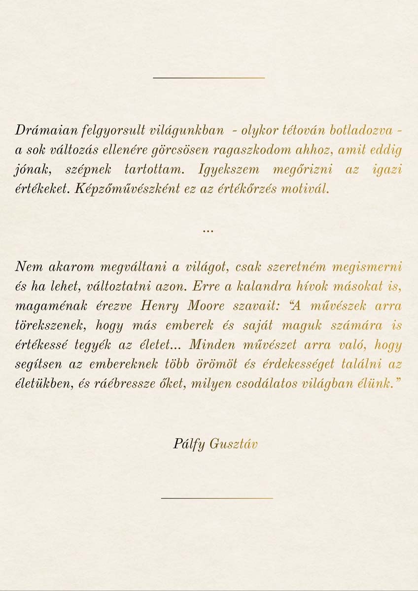 Pálfy Gusztáv Környezetféltés című emlékkiállításának megnyitója