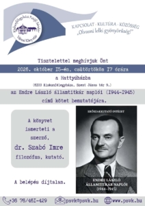 Endre László államtitkár naplói (1944–1945) című kötet bemutatója