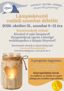 Lámpáskészítő családi szombat délelőtt